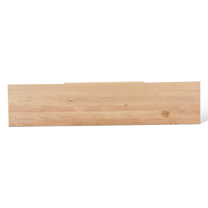 68" Natural Oak Wood Console Table