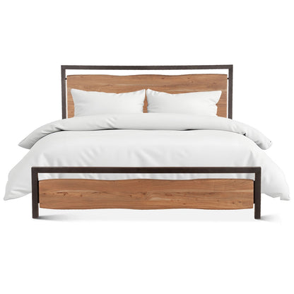 63" Smoked Acacia Queen Size Bed
