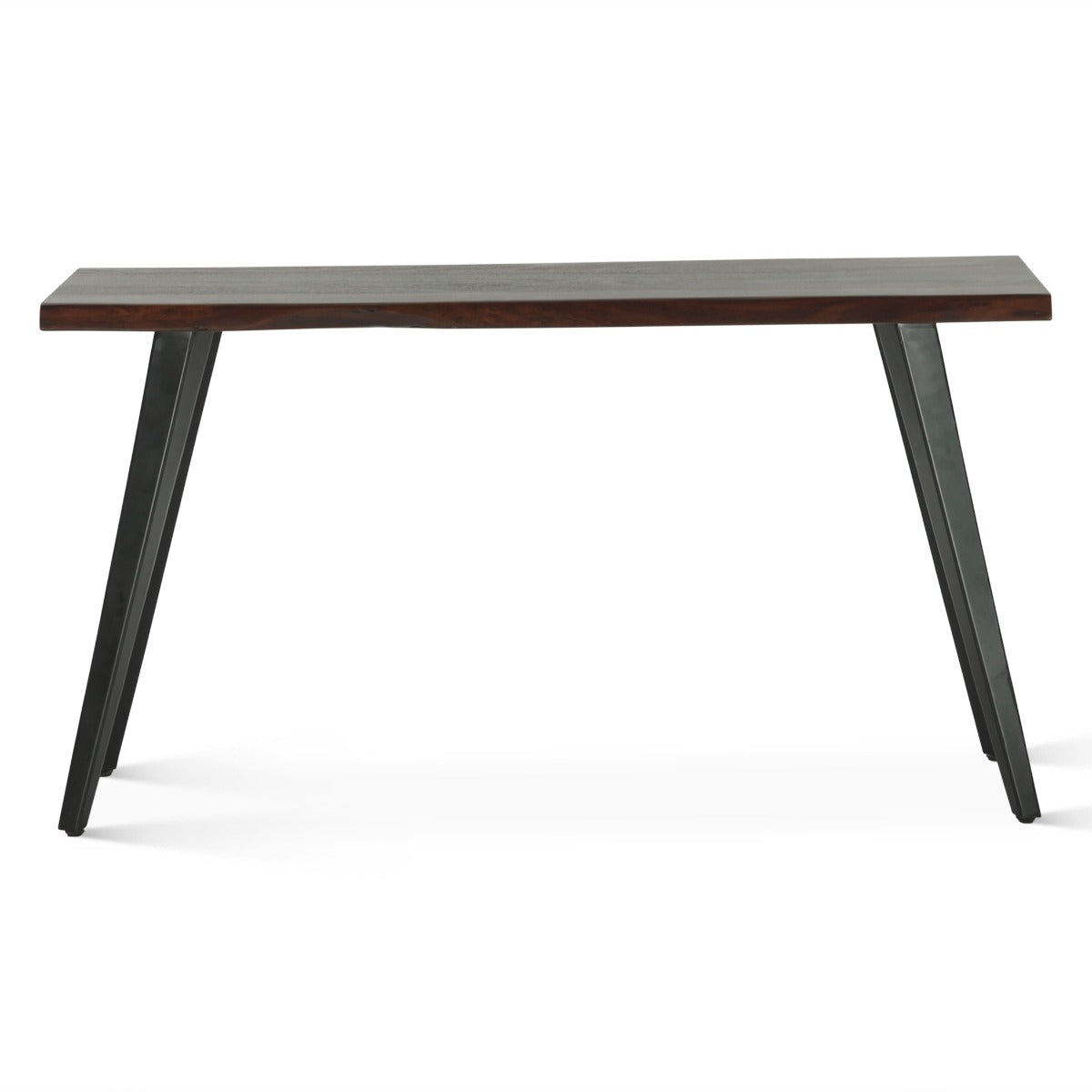 54" Walnut Acacia Wood Console Table