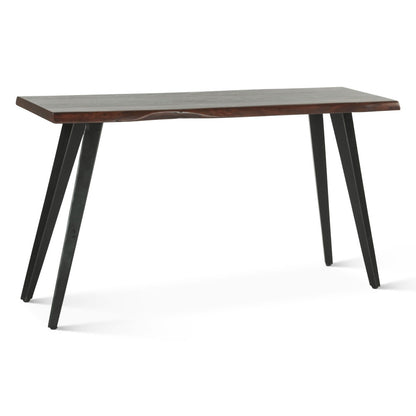 54" Walnut Acacia Wood Console Table