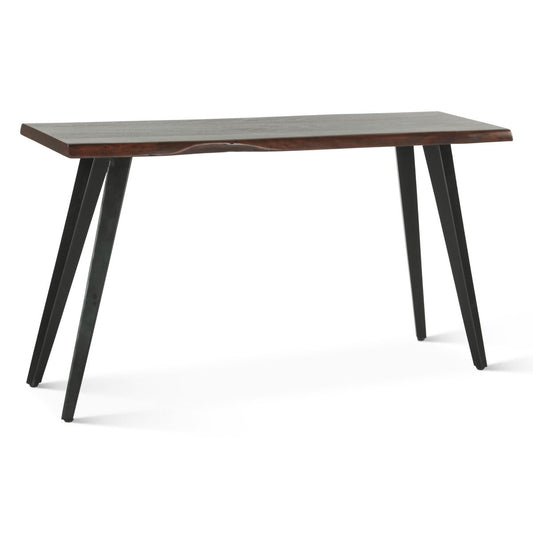 54" Walnut Acacia Wood Console Table