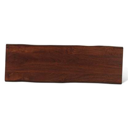 54" Walnut Acacia Wood Console Table
