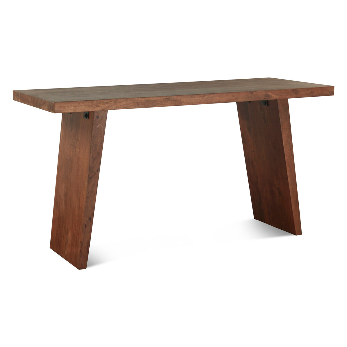 68" Walnut Acacia Wood Gathering Table