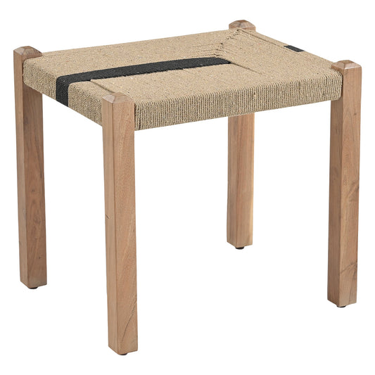20" Woven Natural Mango Ottoman