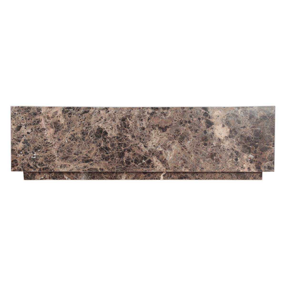 56" Dark Emperador Marble Coffee Table