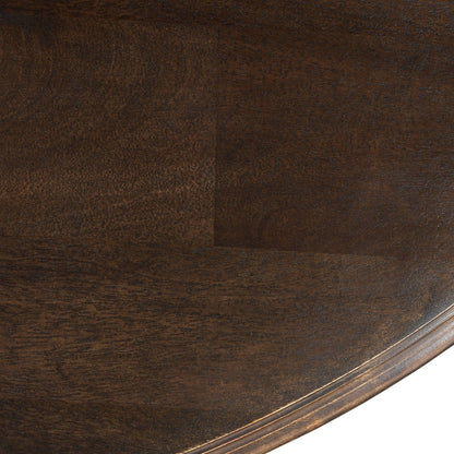 72" Vintage Brown Round Dining Table