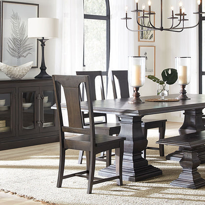120" Vintage Brown Dining Table