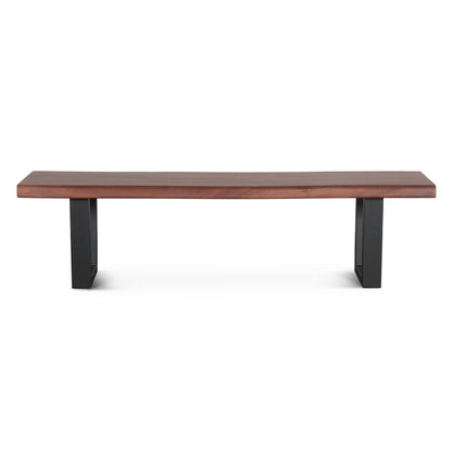 68" Light Sequoia Wood Bench