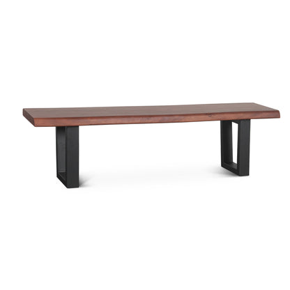 68" Light Sequoia Wood Bench