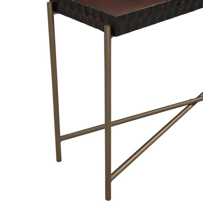 16" Two Tone Mango Console Table