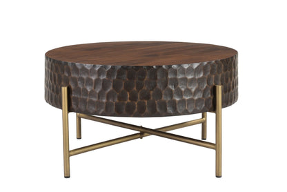34" Two-Tone Mango Wood Coffee Table