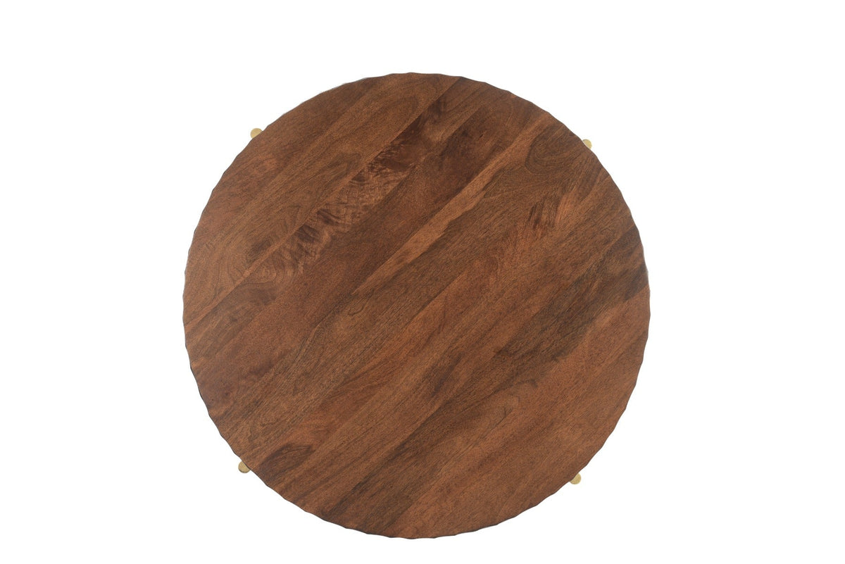 34" Two-Tone Mango Wood Coffee Table