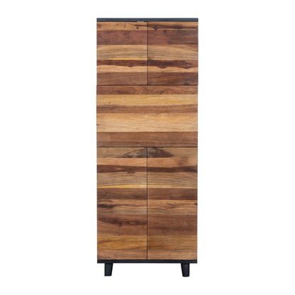 72" Natural Saal Wood Bar Cabinet