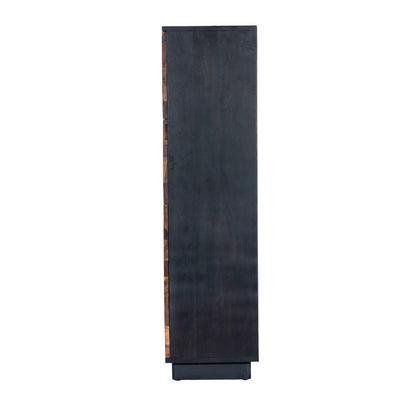 72" Natural Saal Wood Bar Cabinet