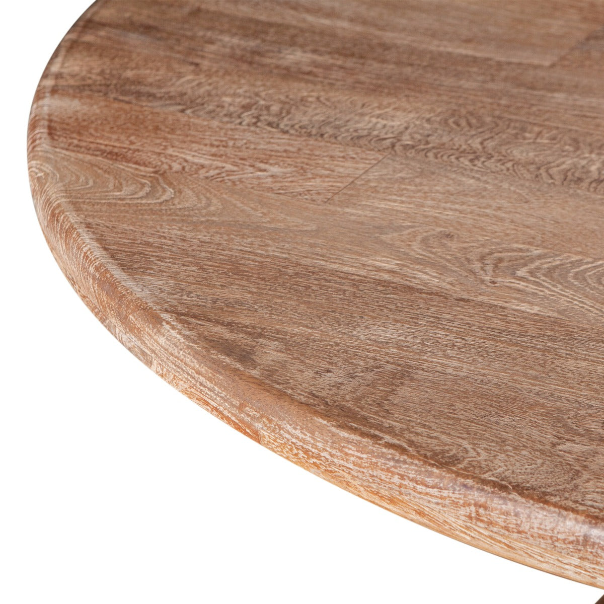 72" Antique Oak Round Dining Table