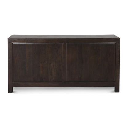 71" Hand-Carved Vintage Brown Dresser