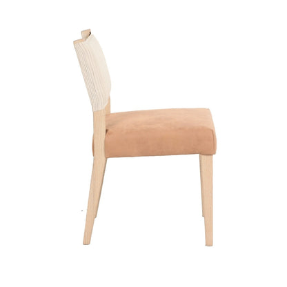 20" Durango Linen Leather Dining Chair