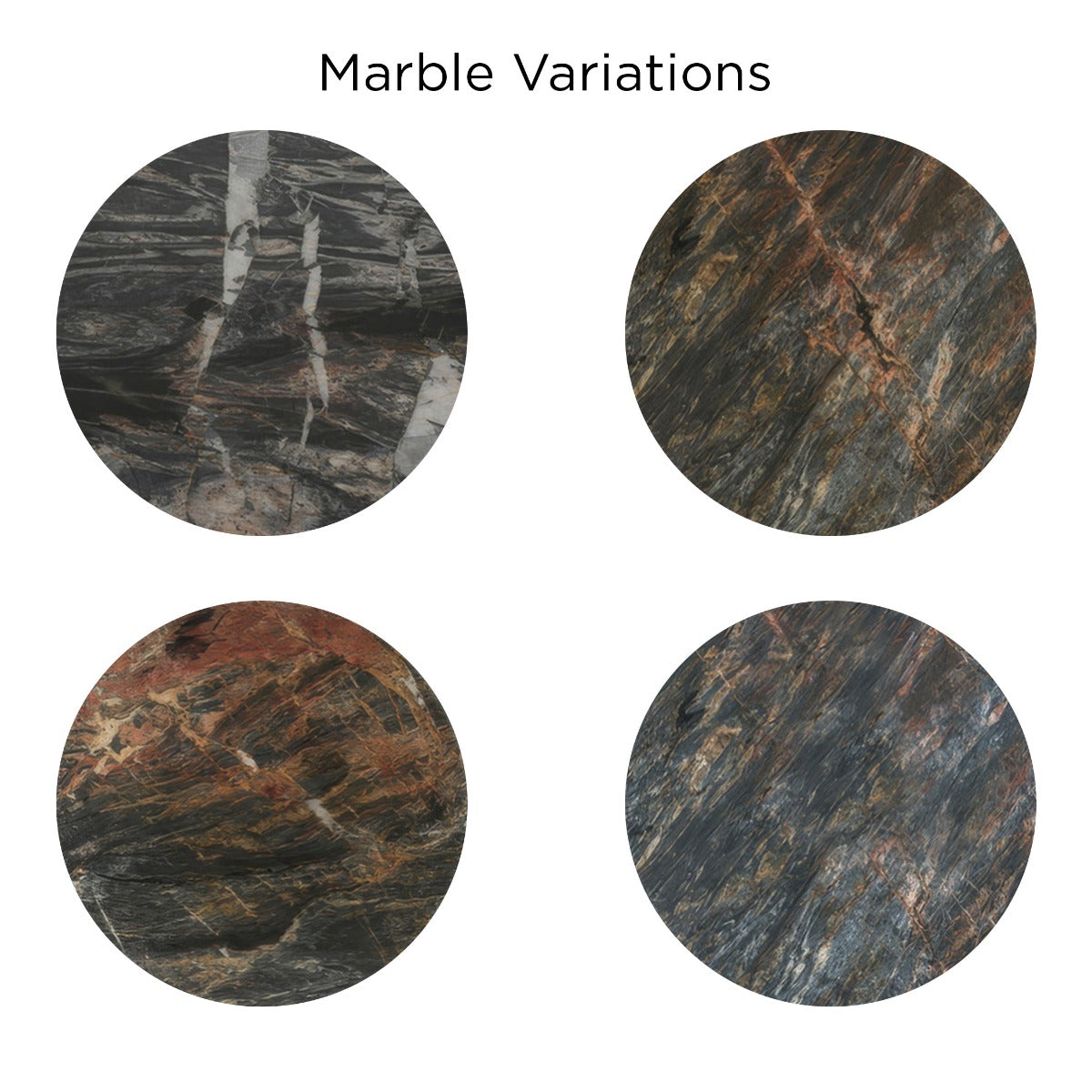 90" Lava Marble Oval Dining Table